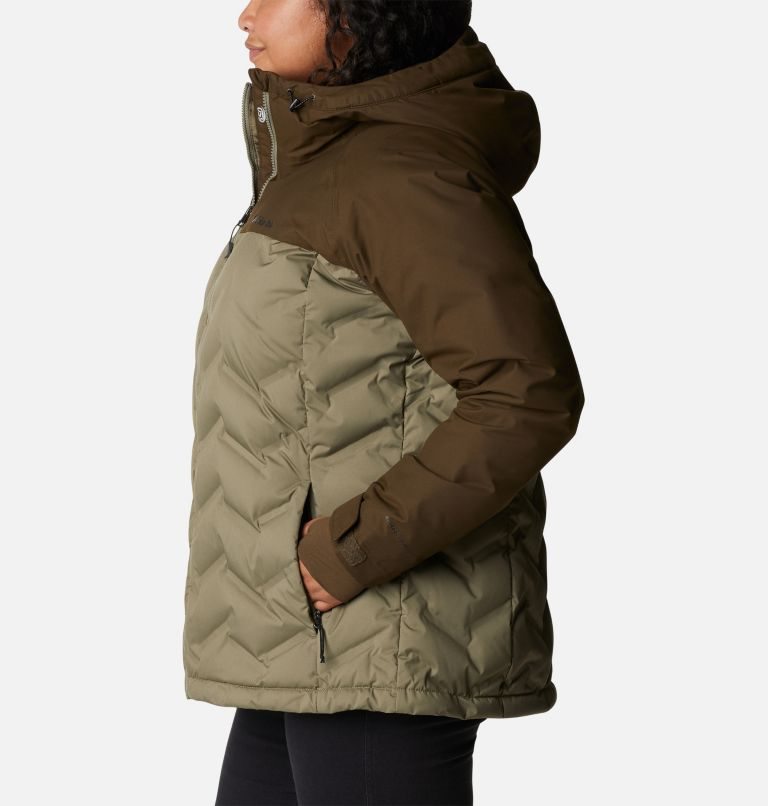 Columbia Grand Trek Hette Dunjakker Dame Olivengrønne | Plus Size 28913S